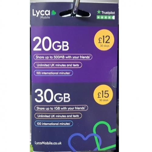 Free Lycamobile Sim Card For Your Shop New sim
