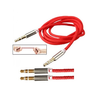 Aux Cable Universal 3.5mm Jack To Jack Braided Male For Mp3 Phone Car