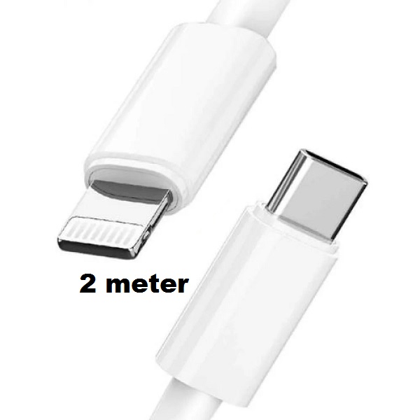 Charger Cable 2 Meter Type-c To Lightning Connector Compatible With Iphone