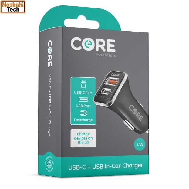 Core USB-C plus USB In-Car Charger