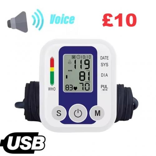 Blood Pressure Measuring Device Voice With Usb Power