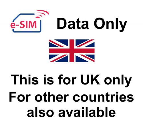 Uk Esim With 3gb Data For 30 Days, Data Esim Qr Code Travel Data Esim For Uk Only