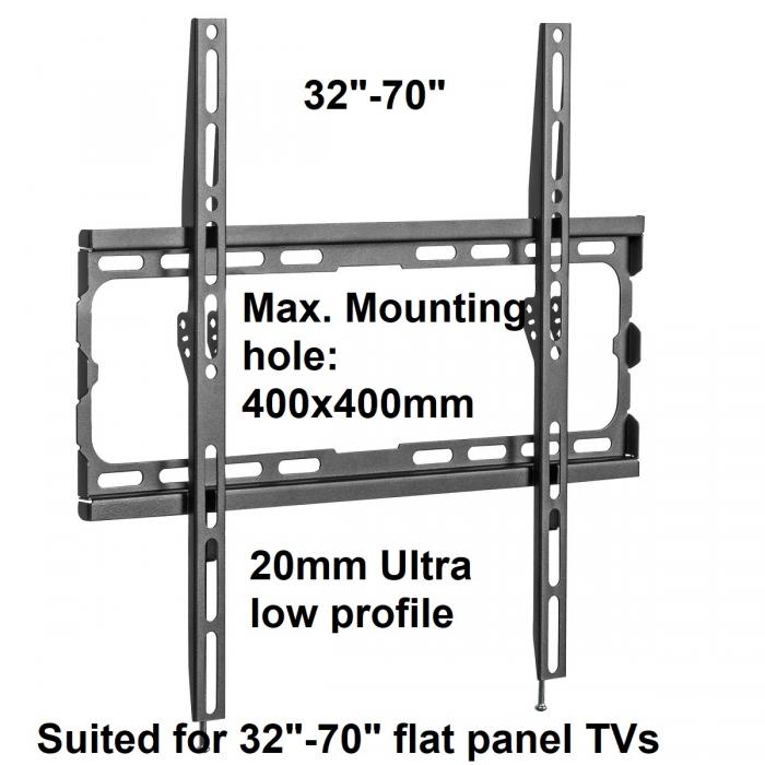 Tv Wall Mount Bracket For Lcd Led Tv 32 To 70 Inches Slim Fixed