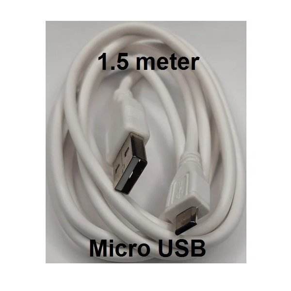 Usb To Micro Usb, 1.5 meter Charging Cable White