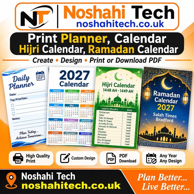 Custom Print Planners & Calendars – Any Year, Any Design pdf ready
