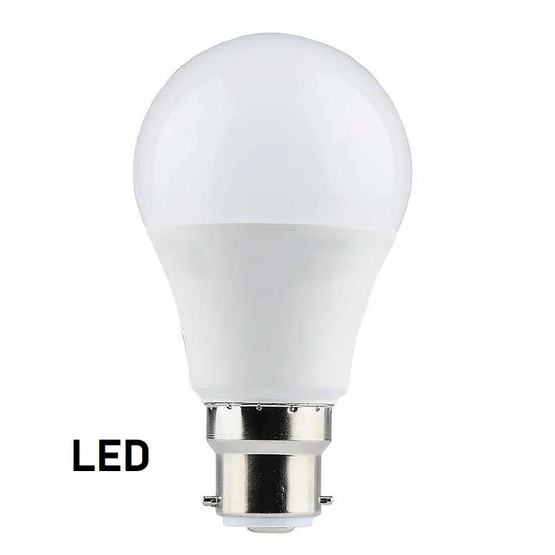 9W, LED GLS B22 (bayonet) Light Bulb, Colour: 6500K, Cool white