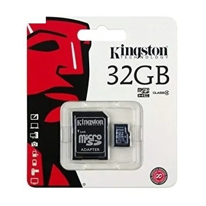 Micro Sd Hc Memory Card Kingston 32gb Class-4